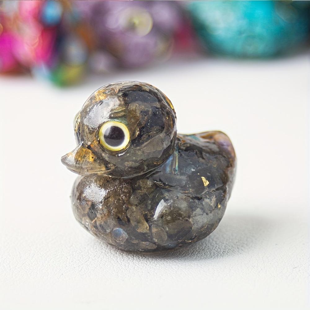 1 Piece Duck Statue for Home Decor, Indoor/Outdoor Use,Colored Decorations | Handmade Stone, Duck Decor