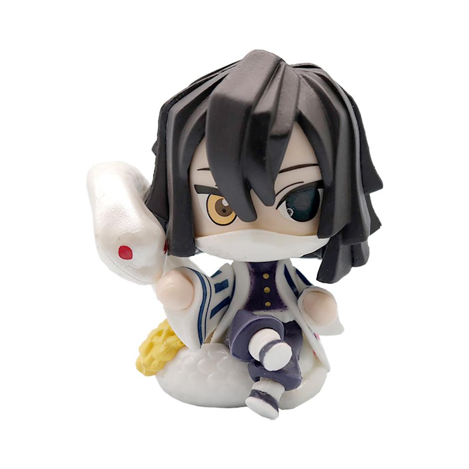 Anime Demon Slayer 6Pcs/Set Small Figure Boxed Character Multiple Combination Sets Cute Anime Toy Gift Collection Decoration PVC