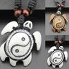 Retro Dames Heren Faux Bone Waxkoord Yin Yang Tai Chi Schildpad Hanger Ketting Cadeau