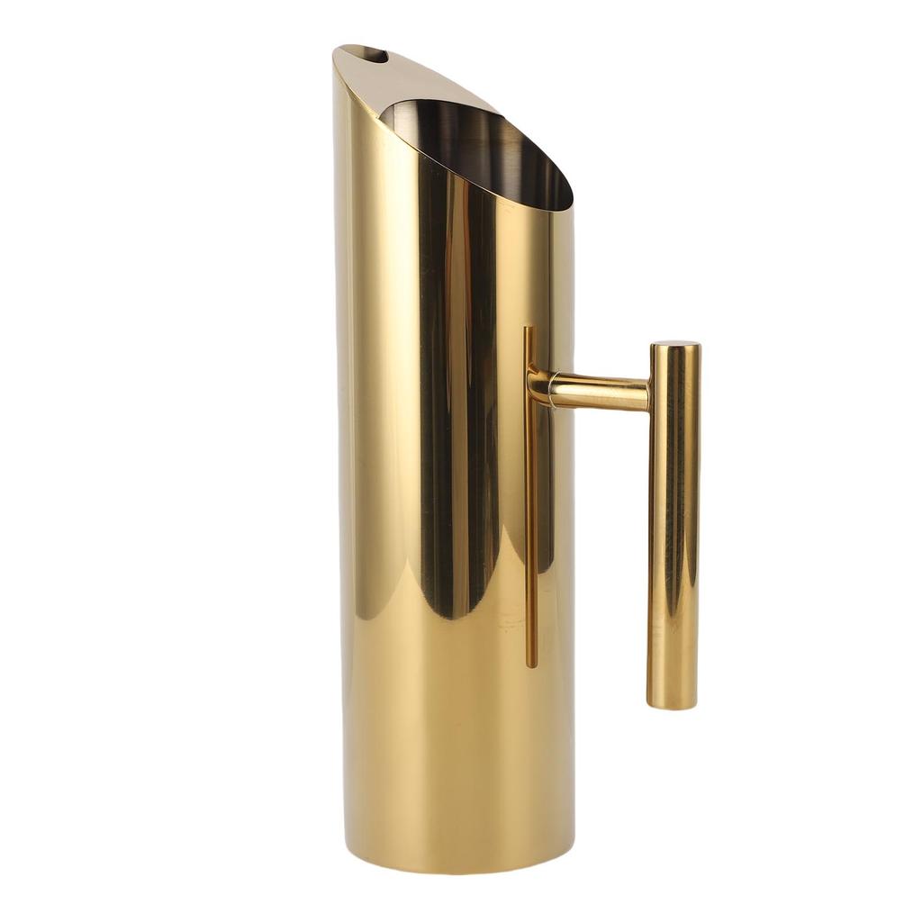 304 Stainless Steel Water Pitcher Jug 1.5L Modern Pitcher with Handle Beverage Container for Iced Hot Tea Juice Coffee