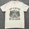 Kayaking Shirt, Life Is Better On The Water Tee, Unisex Comfort Colors Shirt, Canoe River Graphic Tee, Outdoor Adventure Shirt