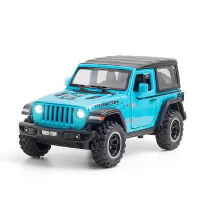 1/32 Jeeps Wrangler Rubicon 1941 Fuoristrada Auto in Lega Diecast e Veicoli Giocattolo Modello di Auto Suono e Luce Giocattoli per Auto per Bambini Regali