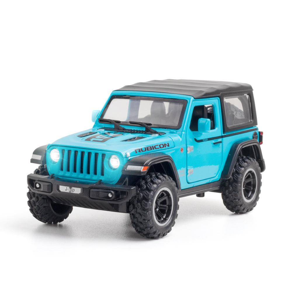 1/32 Jeeps Wrangler Rubicon 1941 Off-Road Alloy Car Diecasts & Toy Vehicles Car Model Sound and Light Car Toys for Kids Gifts