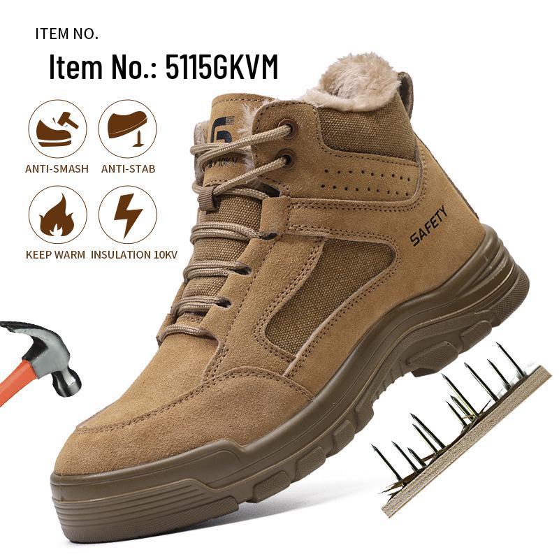 Men's Safety Shoes: Anti-Smash, Anti-Puncture, 4.0MM Kevlar, Comfortable & Lightweight Protection Footwear