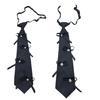 Trendy Women's Bows Tie Uniform Tie Women Men Gothicism Punk Bows Tie for Parties and Business Meetings
