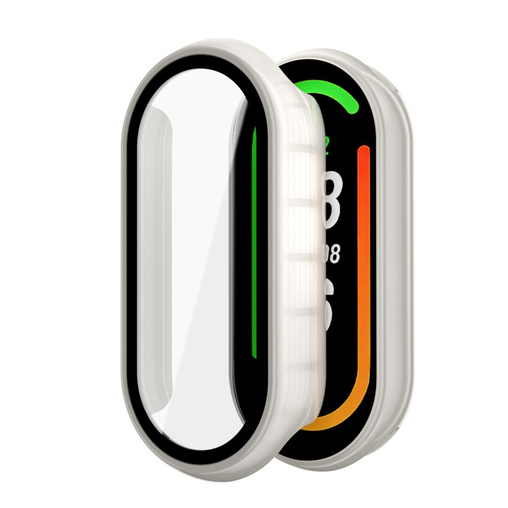 Case For Mi Band 9 8 Protective Hard PC Bumper Screen Protector Tempered Glass+Cover For Xiaomi Mi Band 9 NFC Watch Accessories