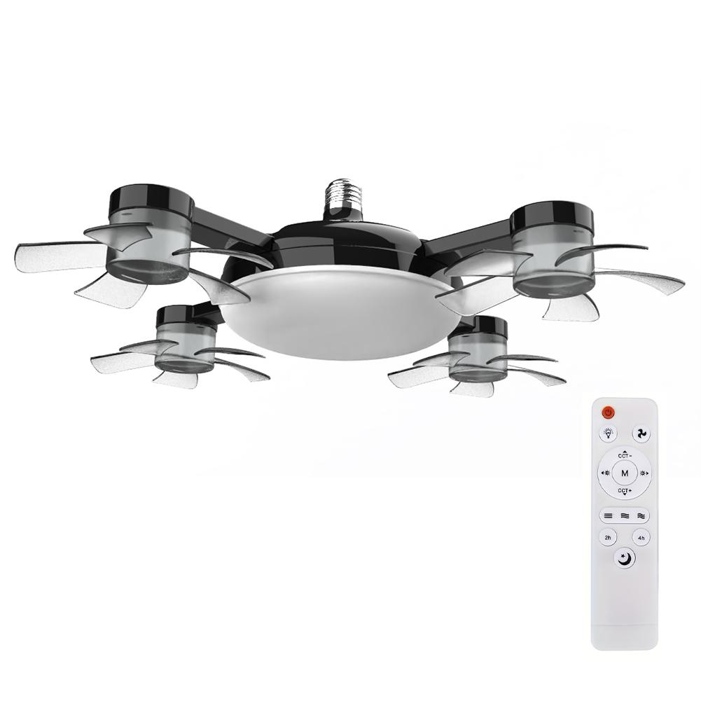 Drone Fan with LED Lantern Remote Control Electric Cordless Fan Universal Dimming Drone Fan for Dining Room Bedroom Living Room