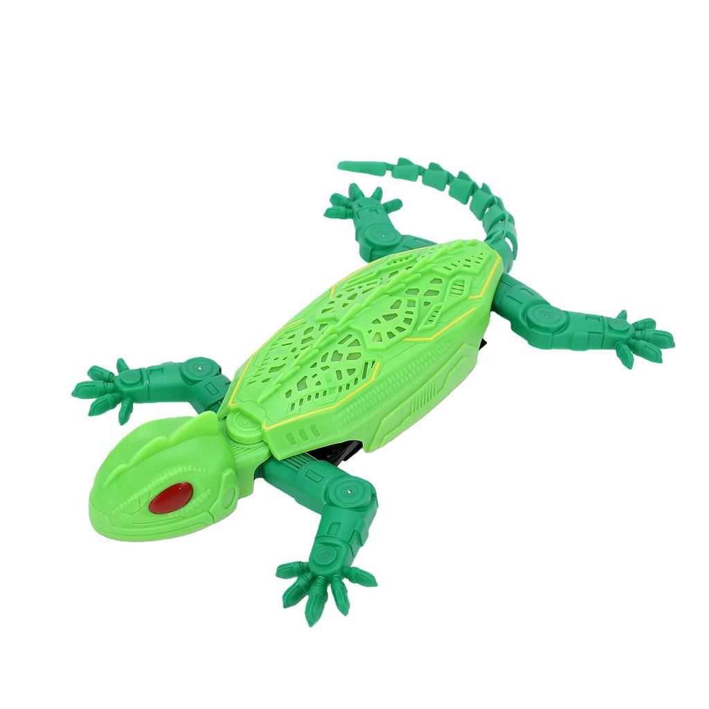 Remote Control Gecko, 2.4GHz RC Wall Crawler with LED Lights, Rechargeable Multi Mode Climbing Animal Green