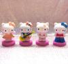 Hello Kitty Mini Figures Set Eight Piece Cute Cartoon Kt Miniatures Cake Toppers Gift