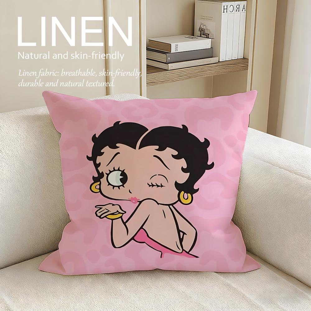 Classic Betty Boop Cushion Cover Pillowcase Set Pcs x x Breathable Washable Sofa Cushion Cover