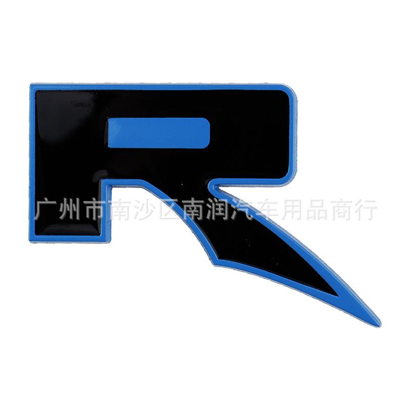 3D Metal R Logo Emblem Letters Car Trunk Badge R Sticker Accessories For Raptor RAPTOR SVT