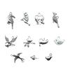 20pcs Charms Bird Antique Silver Color Cute Bird Charms Jewelry Findings DIY Small Bird Charms Wholesale
