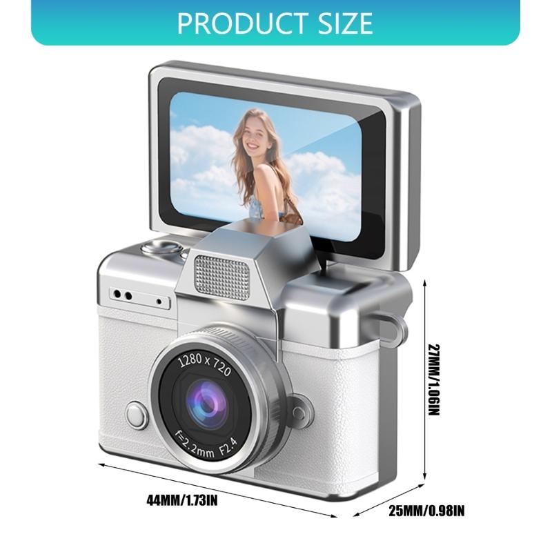 Retro Style Flip Screen Camera Featuring Builts in Filters Easy Operation for Student Photography Enthusiasts Camcorder