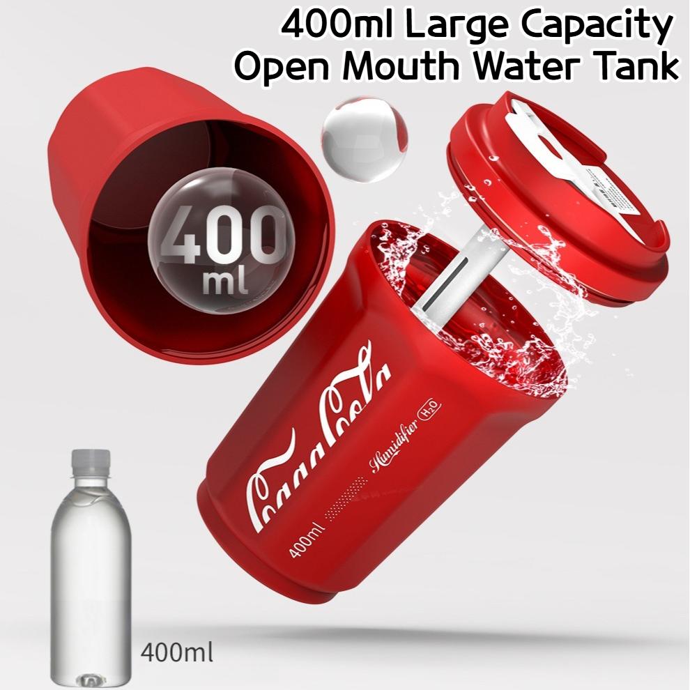 Portable Cola Cup Humidifier Wireless Car Aroma Diffuser with Trendy Night Light Small Air Purifier for Office Desk