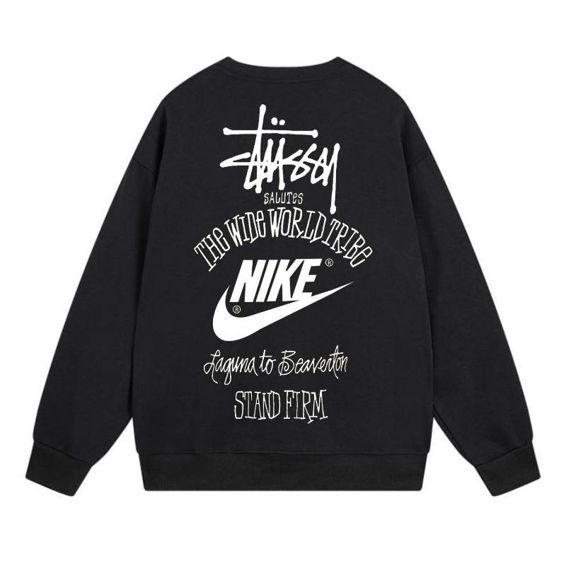 Sudadera Unisex con Estampado Stusy de Algodón Puro con Cuello Redondo - Estilo Moderno, Holgado y Casual