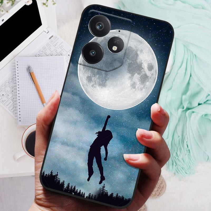 Pro Realme Neo7 Pouzdro Měkký Silikonový Kryt Černý Nárazník TPU Pro Realme Neo 7 Pouzdro Neo7 5G Funda Pouzdra na Telefon Matný Zadní Kryt