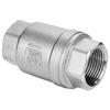 Check Valve,In-line Check Valve 3/4" Female Thread In-line Spring Check Valve Stainless Steel Vertical Valve WOG 1000