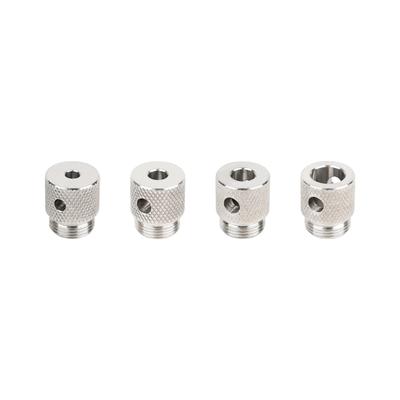 4 Piece Step Drill Sleeve Kit for Aluminum Extrusions M20 Threaded 6mm 8mm 10mm 14mm Holes 7mm Quick Release Design