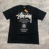Stussy World Tour T-Shirt Schwarz - Großes Unisex-T-Shirt