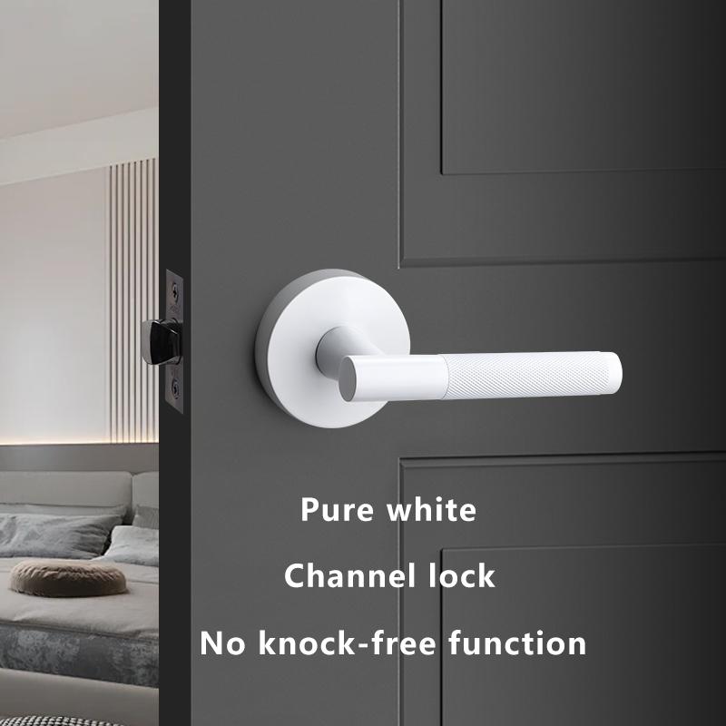 American Simple Black Bathroom Lock Bathroom Home Interior Bathroom Door Handle Wooden Door Lock Knurled Privacy Lock Thread Lock3