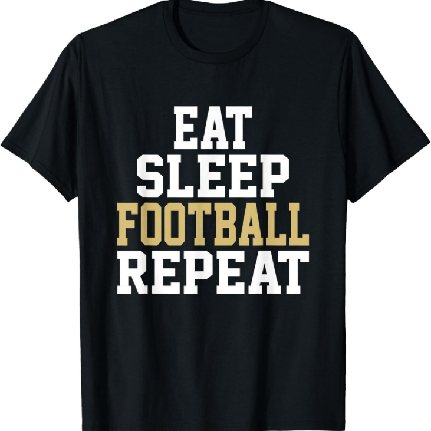 

Футболист Ешь Спи Футбол Повторяй Люби Футбол Футболка S чёрный