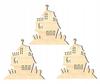 Hanging Decoration Halloween Wood H13 3 Pcs.