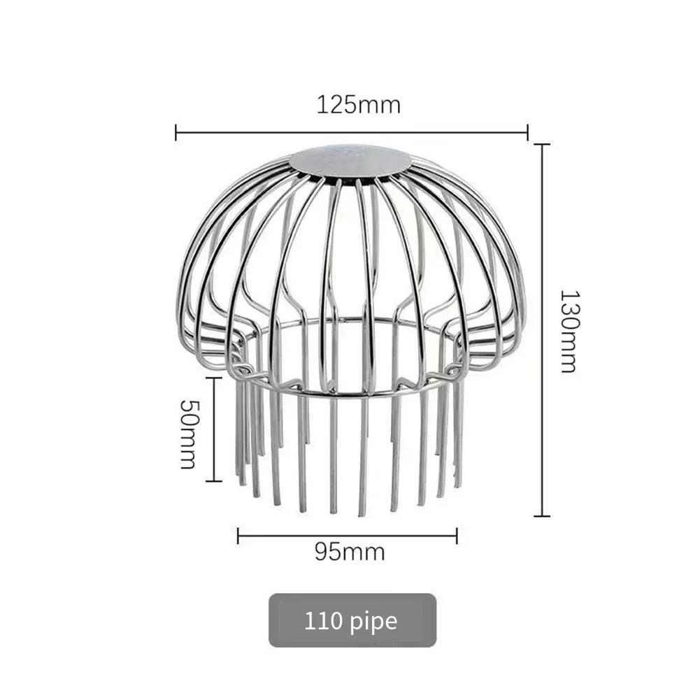 Rain Gutters Roof Guard Filters Drainage Pipe Filter Mesh Strainer Stops Blockage Leaf Drains Debris Floor Drain Net Cover