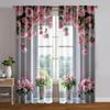2 st   Gardintyg Fönsterutsikt Polyester (utan spö) Dekorationer för hemmet för vardagsrum   sovrum   och heminredning