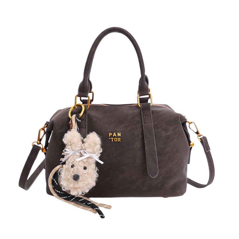 Сумка, сумка для боулинга, простая сумка через плечо, сумка-подушка кофейный