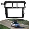 Console Gap Filler 9 Inch Car Radio Fascia Frame for Toyota Vios 2008, Navigation Dashboard Accessory Panel Frame, Stereo Install Bezel Trim,
