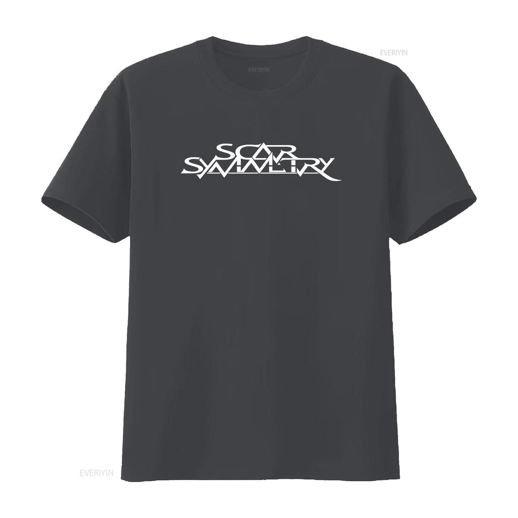 KOSZULKA SCAR SYMMETRY Dostępna we wszystkich rozmiarach S M L XL XXL Klasyczne Kolory Czarno-Białe vintage Sprana graficzna Miękka