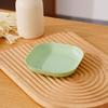 Wheat Straw Round Vegetable Plate Household Large Vegetable Plate Set Drop-Resistant Snack Plastic Plate Fruit Plate Plate