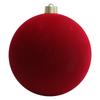 Velvety Christmas Ball Decorations Shatterproof Plastic Decorative Baubles Ornament for Christmas Tree Mantels Staircase