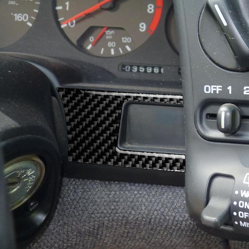 For Nissan 300ZX 1989-1997 Real Carbon Fiber Stickers trument speedometer bottom panel Car Accessories Interior decorative