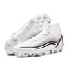 35-47 Homens/Mulheres Sapatos de Futebol Grandes Meias Elásticas de Couro Portadas Artificial Cottage Nail Youth Futebol Treinamento Botas de Futebol