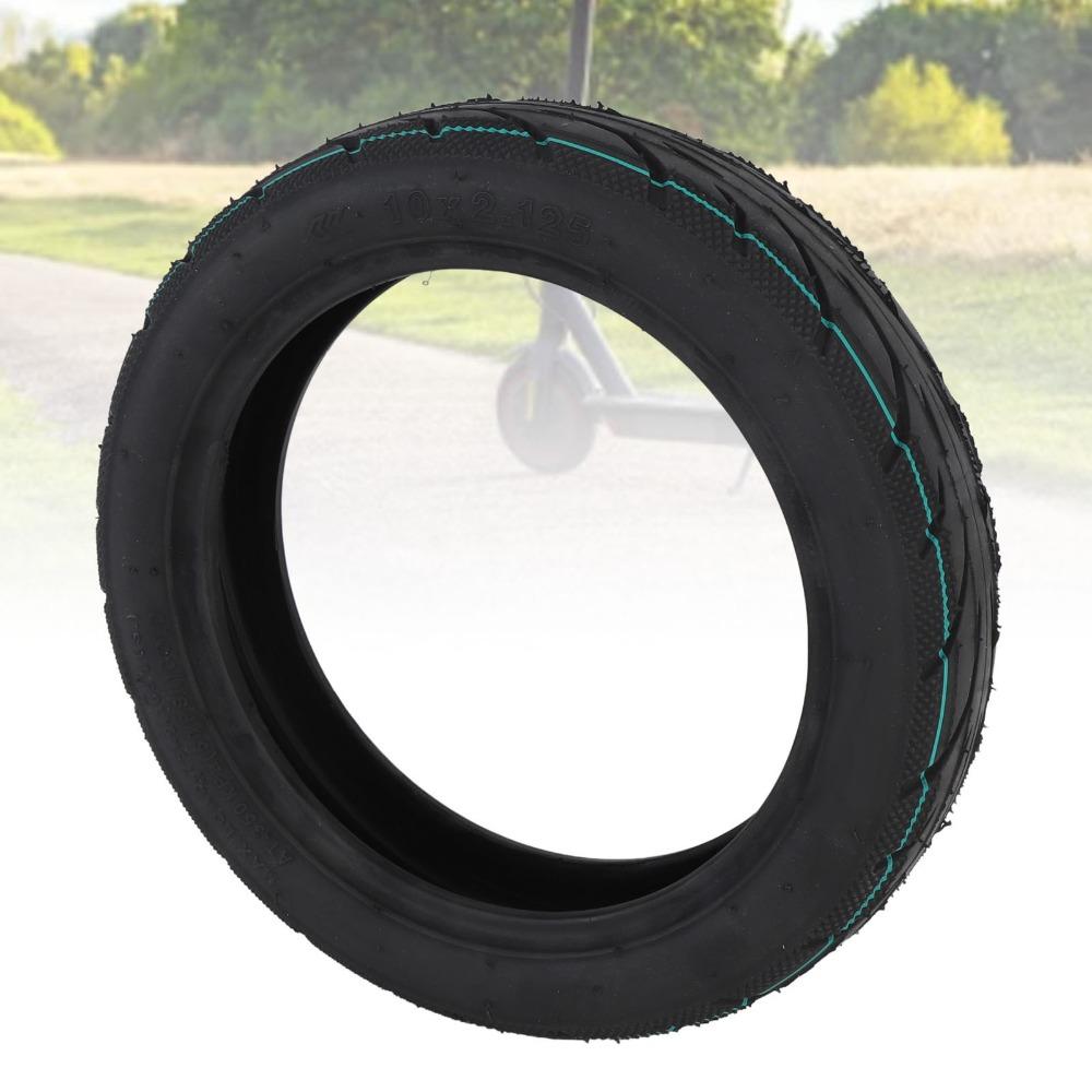 10x2.125 Tubeless Tire 10 Inch Rubber Vacuum Tyre Durable Scooter Tire  Replacement