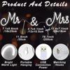 Mr Mrs Neon Sign LED Light with Dimmable Switch Wedding Better Together Neon Sign for Room Engagement Party Anniversary Wall Art