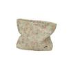 410123 Fresh Floral Canvas Cosmetic Bag Women's Portable Large-capacity Travel Toilet Bag Skin Care Product Storage Bag