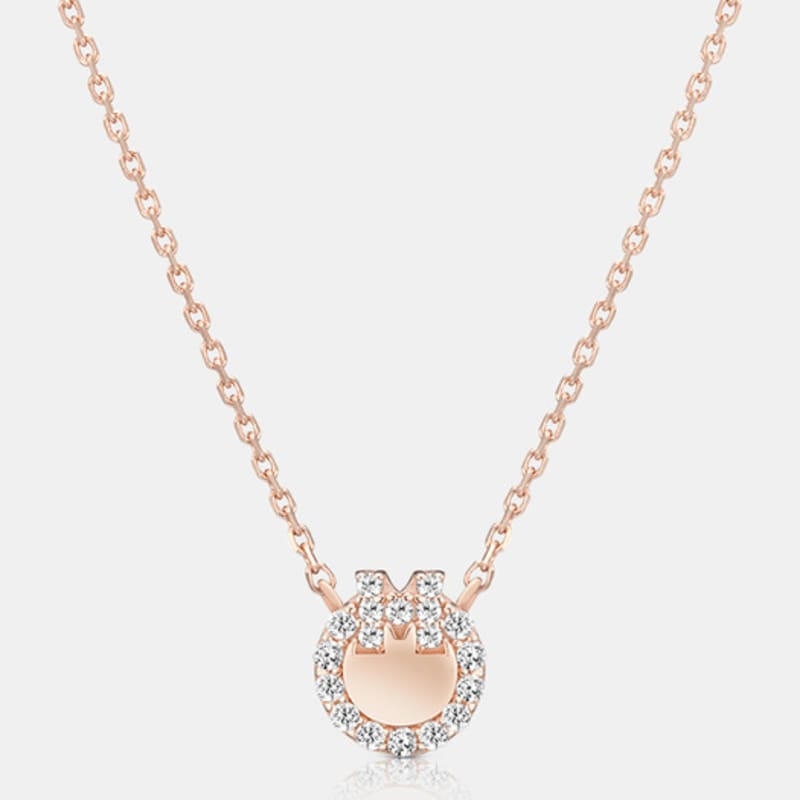 

METROCITY JEWELRY M Basic Sterling Silver Rose Necklace A233SN1330RPA 42cm