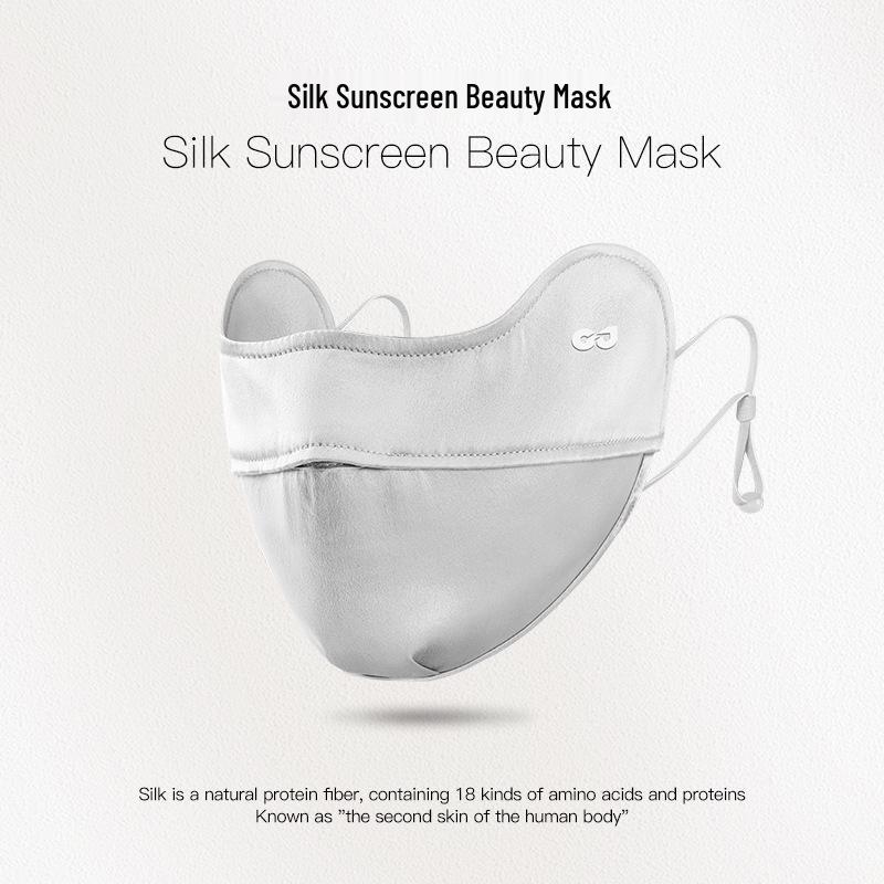 Summer Ice Silk Gradient Sunscreen Mask - UV Protection, Breathable Eye Cover for Men & Women