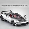 1:24 Pagani Huayra BC Model Autíčko Hračky Slitina Odlévaná Tlumení Nárazů Natahovací Zvuk Světlo Simulace Závodní Vozidlo Dárek pro Chlapce
