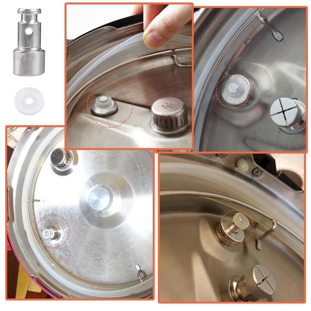 4 Pack Silver Silicone Gaskets Heavy Duty Pot Replacement Parts Durable Floater Valve Cooking