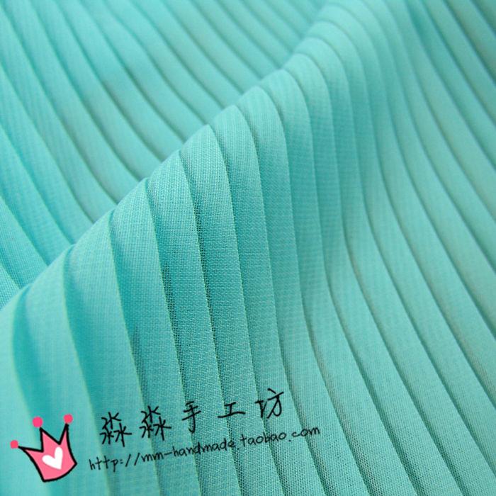 1 Stück mehrfarbiger plissierter Chiffonstoff plissierter Stoff einfarbig für Organza Kleid Rock Crinkle Stoff Meterware