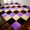 30*30cm Kids Carpet Foam Puzzle Mat EVA Shaggy Velvet Baby Eco Floor 7colors