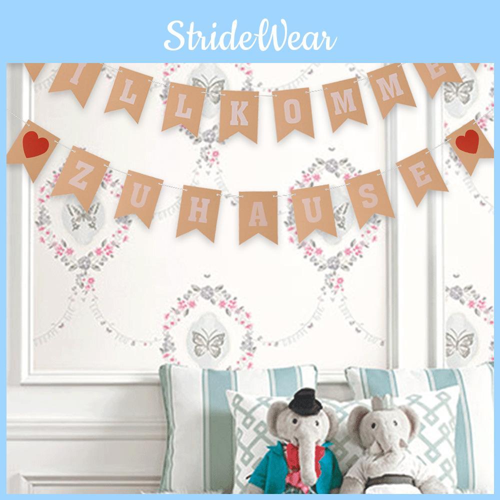 Charmante Willkommen Zuhause Deutsche Willkommen Zuhause Flaggen für Familienfeste