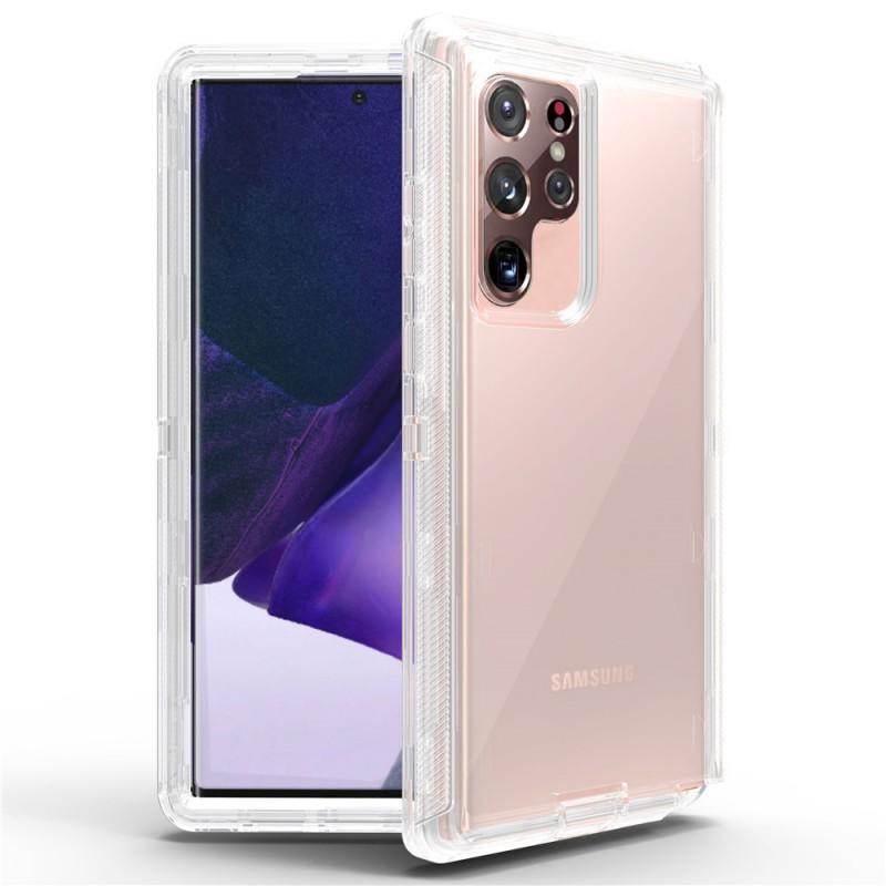 Transparent Shockproof Silicone Case With Air Cushion Galaxy S24 Ultra S23 S20 Note20 S9