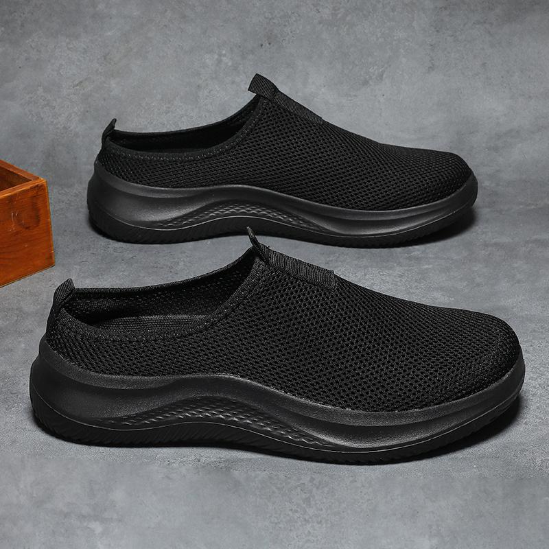 Summer Large Size Men's Sneakers Mesh Air -weaving Ultra -lightweight Unisex Interior Slippers