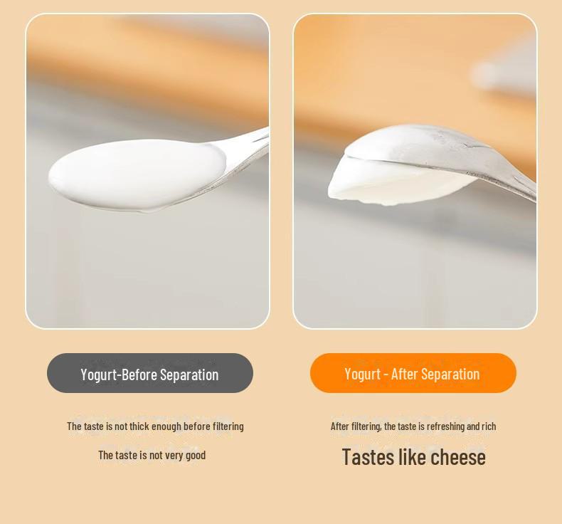 Separator ultrafin de iaurt grecesc și lapte de soia - stil japonez, capacitate mare