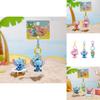 Stitch Summer Beach Keychain With Pvc Charm For Kids And Collectors