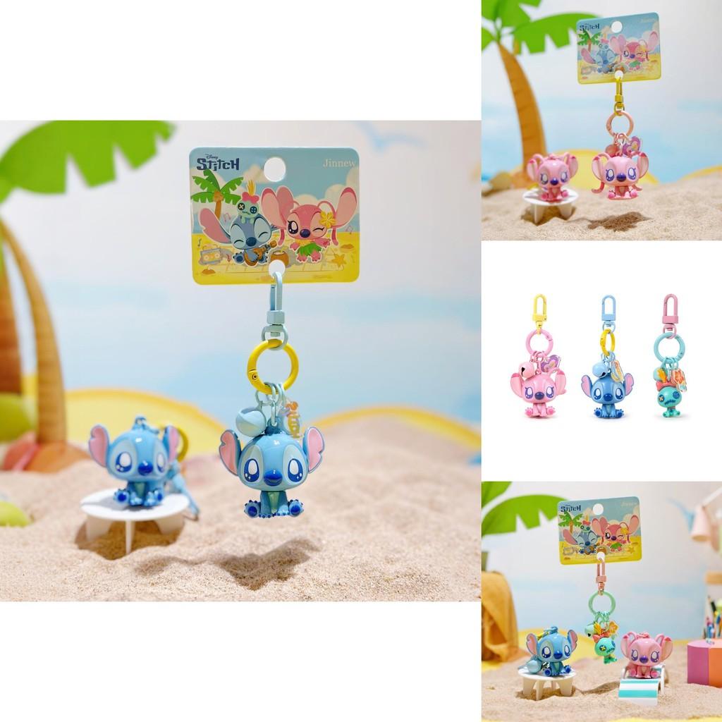 Stitch Summer Beach Keychain With Pvc Charm For Kids And Collectors